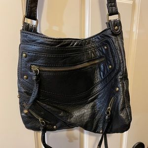 Crossbody faux leather bag
